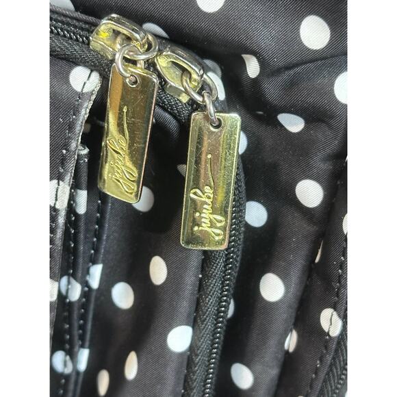 USED JuJuBe Legacy Collection Be Right Back BRB Diaper Bag Backpack Polka Dot - Picture 8 of 13